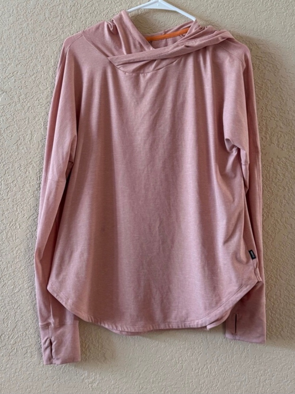 REI Dusty Pink Lightweight Hooded Pullover